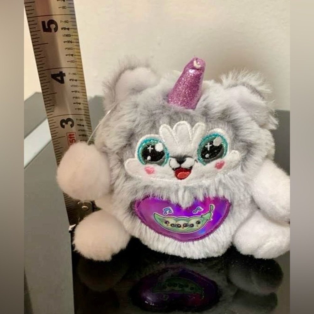Ty Plush Toy with Gray and White Fur